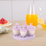 Max Ice Cream Mould Ice Pop Mold Yogurt Cube Lolly Popsicle DIY Purple