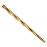 Max Stainless Long Chopsticks Metal Reusable Chopsticks Dinnerware Golden
