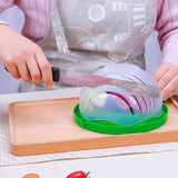 Maxbell 60 Second Salad Maker Cutter Bowl Cutter Slicer Healthy Salad Tool Green