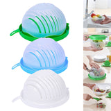 Maxbell 60 Second Salad Maker Cutter Bowl Cutter Slicer Healthy Salad Tool Green