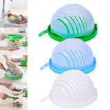 Maxbell 60 Second Salad Maker Cutter Bowl Cutter Slicer Healthy Salad Tool Green