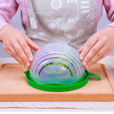 Maxbell 60 Second Salad Maker Cutter Bowl Cutter Slicer Healthy Salad Tool Green