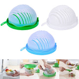 Maxbell 60 Second Salad Maker Cutter Bowl Cutter Slicer Healthy Salad Tool Green