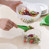 Maxbell 60 Second Salad Maker Cutter Bowl Cutter Slicer Healthy Salad Tool Green