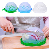 Maxbell 60 Second Salad Maker Cutter Bowl Cutter Slicer Healthy Salad Tool Green