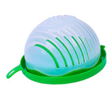 Maxbell 60 Second Salad Maker Cutter Bowl Cutter Slicer Healthy Salad Tool Green