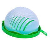 Maxbell 60 Second Salad Maker Cutter Bowl Cutter Slicer Healthy Salad Tool Green