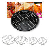 Max Stainless Steel Barbecue Grill Cooking Grill BBQ Replacement Round 20cm
