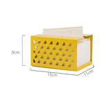 Max Tissue Box Holder, Retangular Napkin Holder Paper Case Dispenser Yellow S