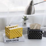Max Tissue Box Holder, Retangular Napkin Holder Paper Case Dispenser Yellow S