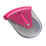 Maxbell Stainless Steel Pizza Cake Wheel Cutter Slicer Blade Food Cutter Rose Red
