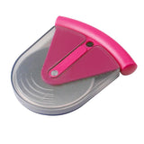 Maxbell Stainless Steel Pizza Cake Wheel Cutter Slicer Blade Food Cutter Rose Red