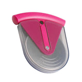 Maxbell Stainless Steel Pizza Cake Wheel Cutter Slicer Blade Food Cutter Rose Red