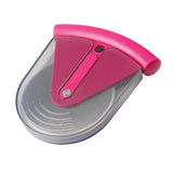 Maxbell Stainless Steel Pizza Cake Wheel Cutter Slicer Blade Food Cutter Rose Red