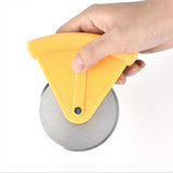 Maxbell Stainless Steel Pizza Cake Wheel Cutter Slicer Blade Food Cutter Orange