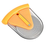 Maxbell Stainless Steel Pizza Cake Wheel Cutter Slicer Blade Food Cutter Orange