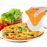 Maxbell Stainless Steel Pizza Cake Wheel Cutter Slicer Blade Food Cutter Orange