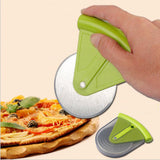 Maxbell Stainless Steel Pizza Cake Wheel Cutter Slicer Blade Food Cutter Green