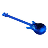 Maxbell  Stainless Steel Guitar Coffee Spoon Mixing Scoop Cocktail Stirring Blue