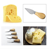 Maxbell Cheese Handle Set Cheese Knives Stainless Steel Butter Fork Set