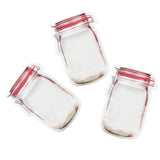 Max Bottle Design Candy Biscuit Seal Bags Ziplock Bag PE Red 3pcs