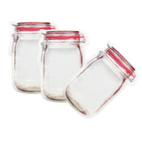 Max Bottle Design Candy Biscuit Seal Bags Ziplock Bag PE Red 3pcs