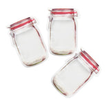 Max Bottle Design Candy Biscuit Seal Bags Ziplock Bag PE Red 3pcs