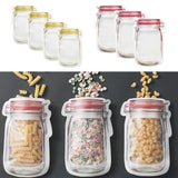 Max Bottle Design Candy Biscuit Seal Bags Ziplock Bag PE Red 3pcs
