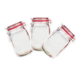 Max Bottle Design Candy Biscuit Seal Bags Ziplock Bag PE Red 3pcs