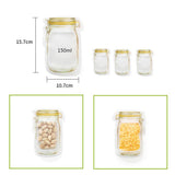 Max Bottle Design Candy Biscuit Seal Bags Ziplock Bag PE Yellow 4pcs