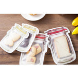 Max Bottle Design Candy Biscuit Seal Bags Ziplock Bag PE Yellow 4pcs