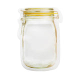 Max Bottle Design Candy Biscuit Seal Bags Ziplock Bag PE Yellow 4pcs