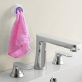 Maxbell  Push in Self-adhesive Towel Dishcloth Holder Hooks Kitchen Bathroom Purple