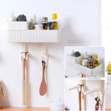 Max Multifunction Bathroom Kitchen Shelf Racks Organization Storage Holder White