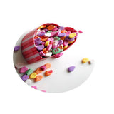 Max Digital Printing Tablecloth Table Cover 140x140cm 14.Hearts candies