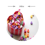 Max Digital Printing Tablecloth Table Cover 140x140cm 14.Hearts candies