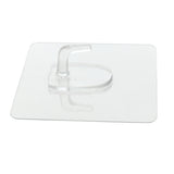 Max Traceless Wall Hook Adhesive Sticky Clothes Hanger 70x70mm Clear -2pcs