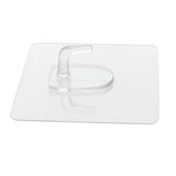 Max Traceless Wall Hook Adhesive Sticky Clothes Hanger 70x70mm Clear -6pcs
