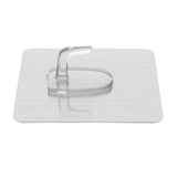 Max Traceless Wall Hook Adhesive Sticky Clothes Hanger 70x70mm Silver -6pcs