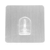 Max Traceless Wall Hook Adhesive Sticky Clothes Hanger 70x70mm Silver -6pcs