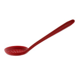 Max Silicone Colander Filter Soup Ladle -Long Handle W Hole Kitchen Red