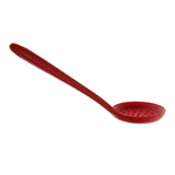 Max Silicone Colander Filter Soup Ladle -Long Handle W Hole Kitchen Red