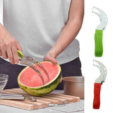 Maxbell Watermelon Melon Slicer Server Cutter Corer  Stainless Steel Tool Red