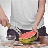 Maxbell Watermelon Melon Slicer Server Cutter Corer  Stainless Steel Tool Red