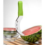 Maxbell Watermelon Melon Slicer Server Cutter Corer  Stainless Steel Tool Red