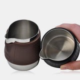 Maxbell Stainless Steel Coffee Milk Frothing Latte Mug Milk Espresso Frother Black
