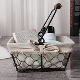 Fruit Storage Basket Desktop Sundries 17x13x8.5cm Rectangular single handle