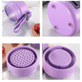 Maxbell 380ml USB Electric Fruit Juicer Smoothie Maker Juice Cup Purple 6 Blades