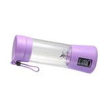 Maxbell 380ml USB Electric Fruit Juicer Smoothie Maker Juice Cup Purple 6 Blades