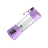 Maxbell 380ml USB Electric Fruit Juicer Smoothie Maker Juice Cup Purple 6 Blades